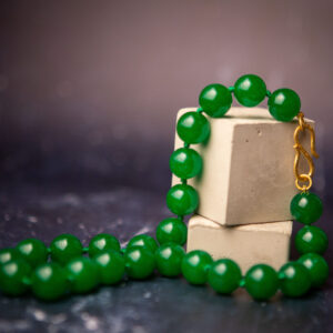 green jade ball necklace