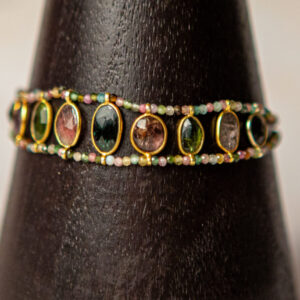 - tourmaline & gold vermeil bracelet