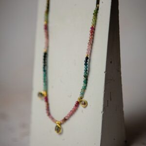 tourmaline and diamond necklace